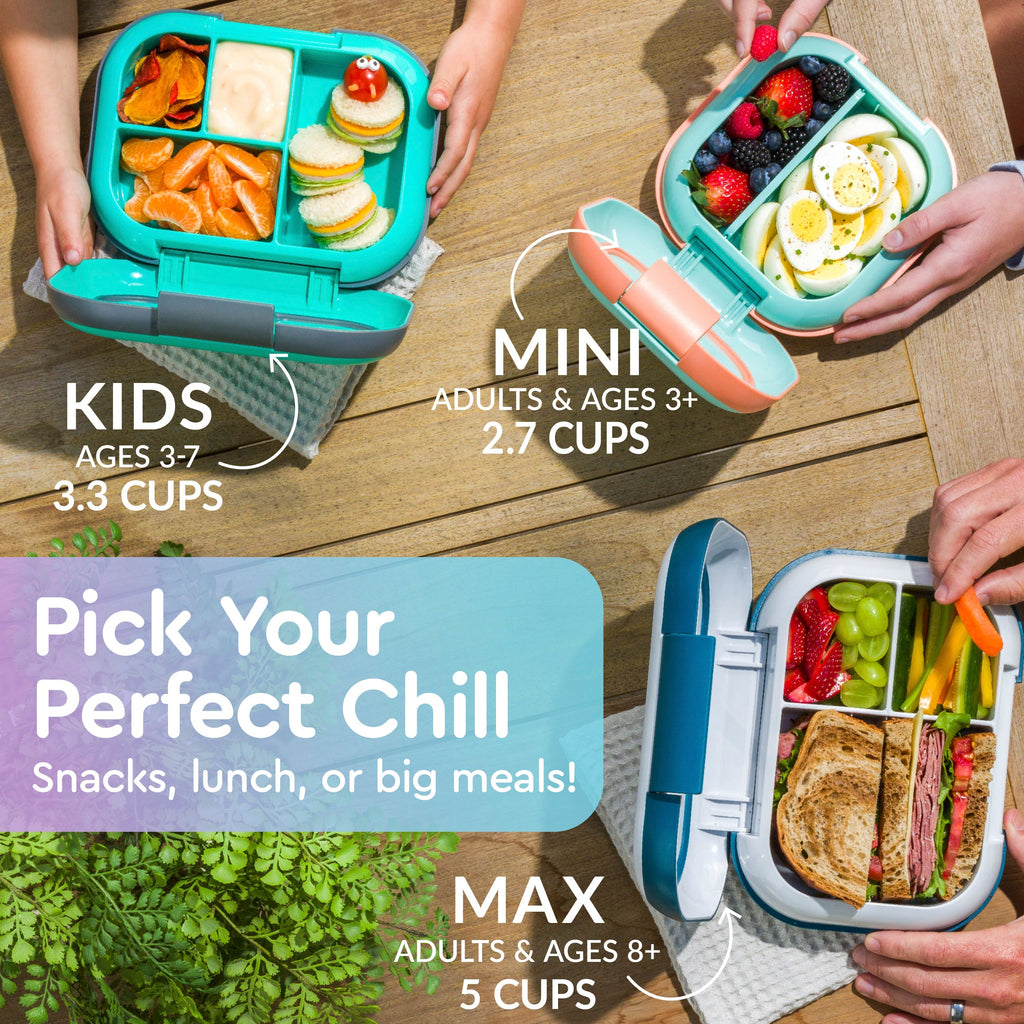 Bentgo Chill Kids Lunch Box & 2 Extra Trays with Lids