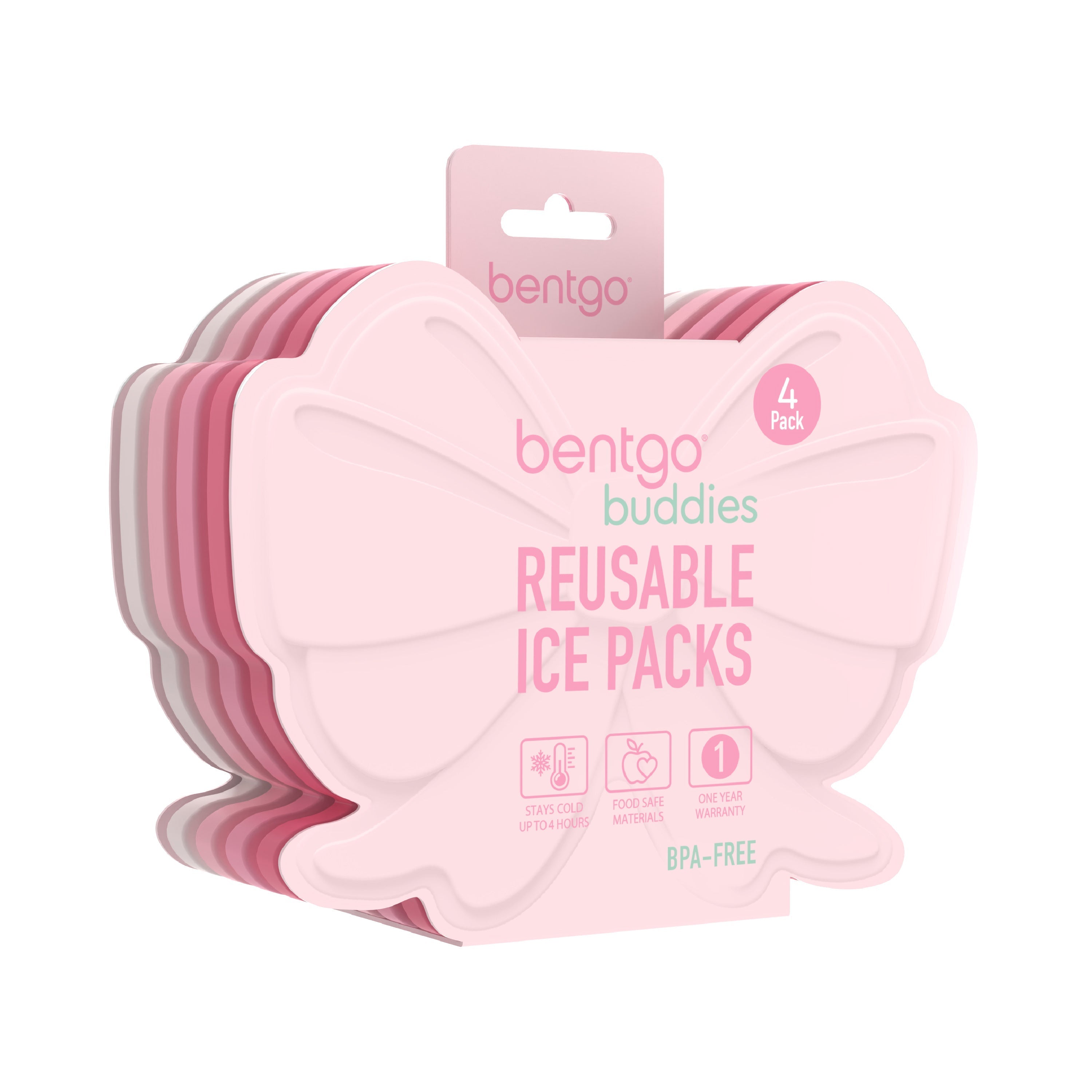 Bentgo Buddies Reusable Ice Packs (4-Pack)